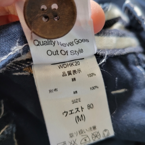 DOMON Produce of Rope Cropped Chino Pants in Navy Blue Waist 31 - Picture 8 of 11